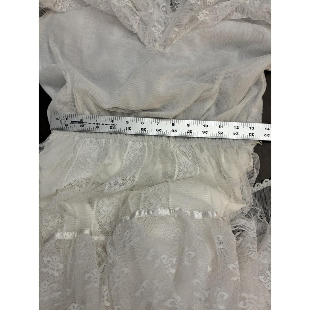VTG Gunne Sax Romantic Renaissance Bridal Collection Lace Dress Gown Sz 13 - Picture 17 of 17